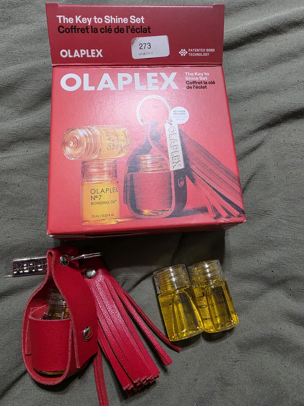 Highly coveted, limited-edition OLAPLEX "The Key to Shine" Holiday Set.